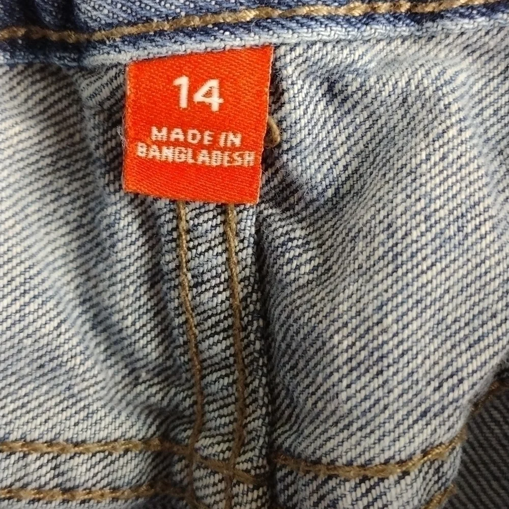 Children's Place Blue Medium Wash Five Pocket Mid Rise Straight Leg Causal Jeans